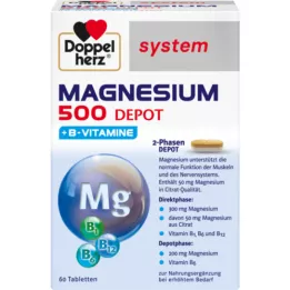 DOPPELHERZ Tabletki systemowe Magnesium 500 Depot, 60 szt