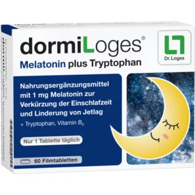 DORMILOGES Melatonina plus tryptofan tabletki powlekane, 60 szt