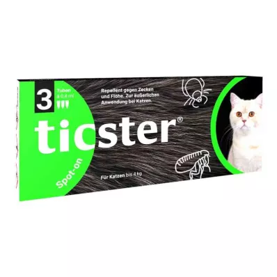 Ticster Plus Spot-on dla kotów do 4kg (3x0,4ml)