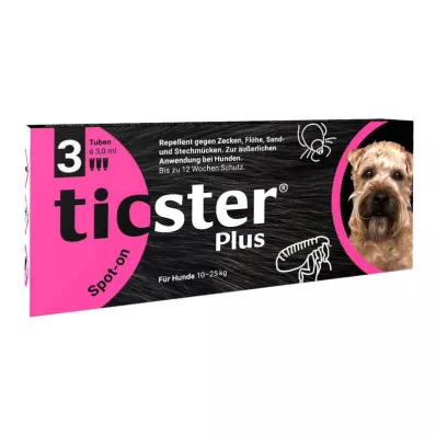 Ticster Plus Spot-on dla psów 10-25kg (3x3 ml)