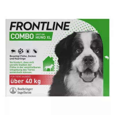 FRONTLINE COMBO na kleszcze, pchły u psów XL (40-60 kg), 3 szt FRONTLINE COMBO na kleszcze, pchły u psów XL (40-60 kg), 3 szt