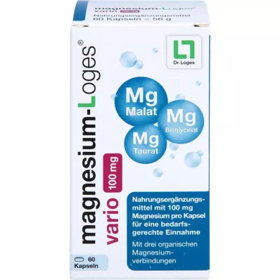 MAGNESIUM-LOGES kapsułki vario 100 mg, 60 szt