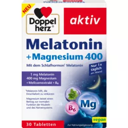 DOPPELHERZ Melatonina+Magnez 400 tabletek, 30 szt