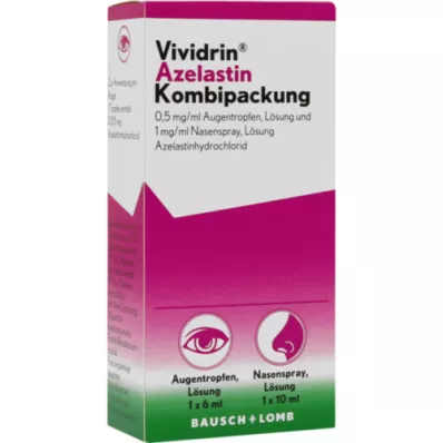 VIVIDRIN Azelastine combip. 0,5 mg/ml ATR+1 mg/ml NAS, 1 P