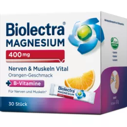 BIOLECTRA Magnez 400 mg Nerwy &amp; Muscle Vital, 30X1,9 g
