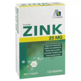 ZINK Tabletki 25 mg, 120 szt