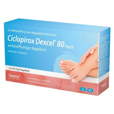 Ciclopirox Dexcel® 80 mg/g aktywny lakier do paznokci, 3,3 ml