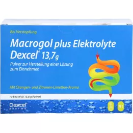 MACROGOL plus Elektrolity Dexcel 13,7 g PLE, 10 szt