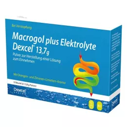 MACROGOL plus Elektrolity Dexcel 13,7 g PLE, 10 szt