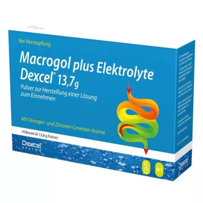 Makrogol plus elektrolity Dexcel 13,7 g Ple, 10 szt Makrogol plus elektrolity Dexcel 13,7 g Ple, 10 szt