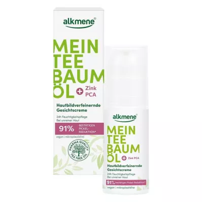 Alkmene My Tea Tree Krem do twarzy z olejkiem z drzewa herbacianego, 50 ml Alkmene My Tea Tree Krem do twarzy z olejkiem z drzewa herbacianego, 50 ml