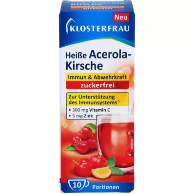 KLOSTERFRAU gorąca acerola wiśniowa bez cukru gran., 10X5 g