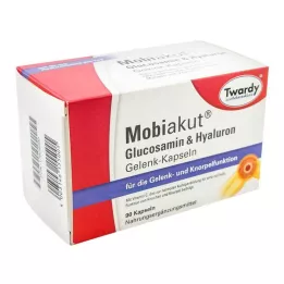 MOBIAKUT Glukozamina &amp; Hialuronowe kapsułki na stawy, 90 szt