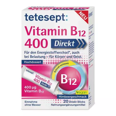 Tetesept Witamina B12 400 Direct Sticks (20 sztuk)