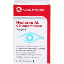 HYALURON AL Żelowe krople do oczu 3 mg/ml, 2 x 10 ml