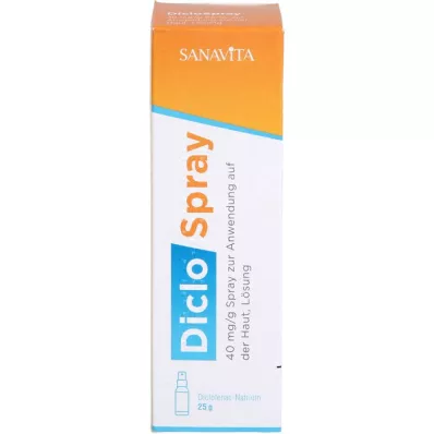 DICLOSPRAY 40 mg/g spray do stosowania na skórę, 25 g