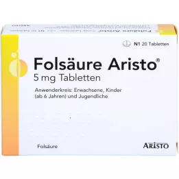 FOLSÄURE ARISTO Tabletki 5 mg, 20 szt