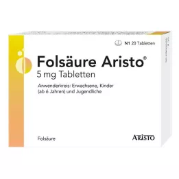 FOLSÄURE ARISTO Tabletki 5 mg, 20 szt