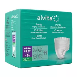 ALVITA Majtki chłonne maxi xl, 14 szt
