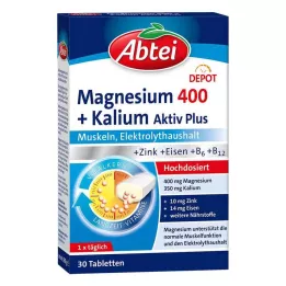ABTEI Tabletki Magnesium 400+potas, 30 szt