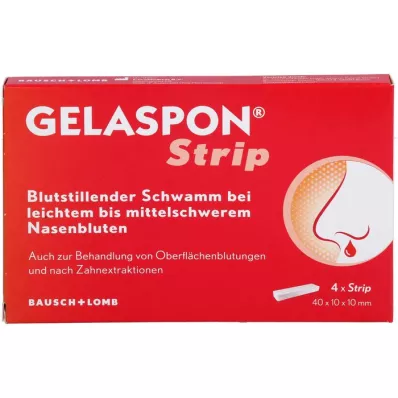 GELASPON Pasek gąbki żelatynowej 1x1x4 cm, 4 szt