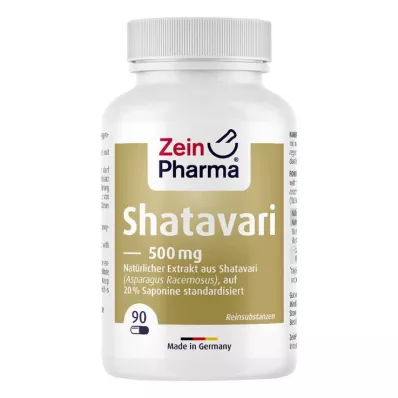 SHATAVARI Ekstrakt 20% 500 mg Kapsułki, 90 szt