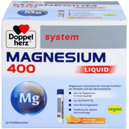DOPPELHERZ Magnesium 400 Liquid system Trinkamp., 30 szt