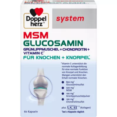 DOPPELHERZ MSM Kapsułki systemowe glukozaminy, 60 szt