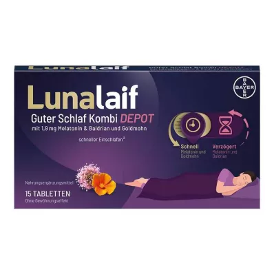Lunalaif Tabletki Combi Depot na dobry sen, 15 szt Lunalaif Tabletki Combi Depot na dobry sen, 15 szt
