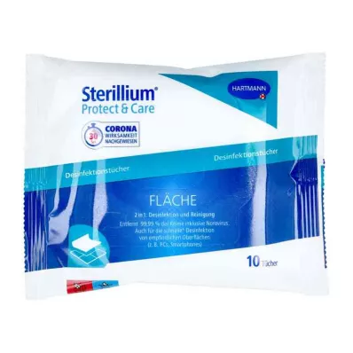 Sterillium Protect & Care chusteczki do dezynfekcji powierzchni (10 szt.) Sterillium Protect & Care chusteczki do dezynfekcji powierzchni (10 szt.)