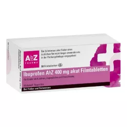 IBUPROFEN AbZ 400 mg ostre tabletki powlekane, 50 szt