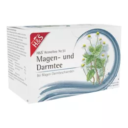 H&amp;S Woreczek filtrujący do herbaty żołądkowej i jelitowej, 20X2,0 g