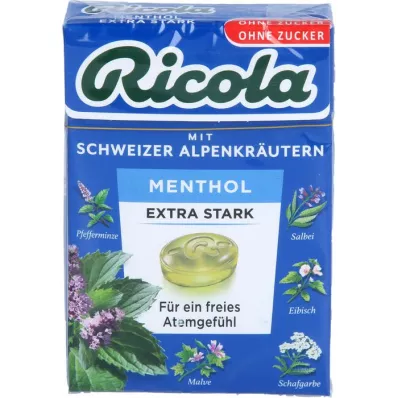 RICOLA o.Z.Box Menthol extra strong cukierki, 50 g