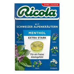 RICOLA o.Z.Box Menthol extra strong cukierki, 50 g