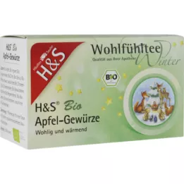 H&amp;S Winter Tea Organiczne przyprawy jabłkowe Torebka filtrująca, 20X2,0 g