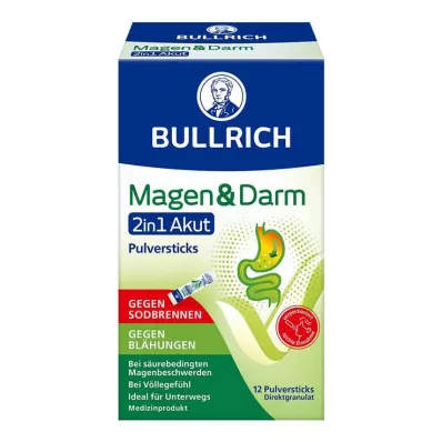 Bullrich Stomach & Jelitowy 2w1 Acute Powder Sticks, 12 szt Bullrich Stomach & Jelitowy 2w1 Acute Powder Sticks, 12 szt