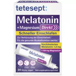TETESEPT Melatonina+Magnez Direct Sticks, 20 szt