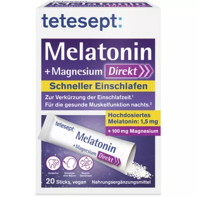 TETESEPT Melatonina + Magnez Direct Sticks, 20 szt TETESEPT Melatonina + Magnez Direct Sticks, 20 szt