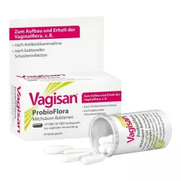 VAGISAN ProbioFlora Kapsułki dopochwowe z bakteriami kwasu mlekowego, 8 szt