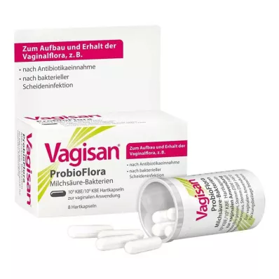 Vagisan Probioflora bakterie kwasu mlekowego kapsułki twarde, 8 sztuk Vagisan Probioflora bakterie kwasu mlekowego kapsułki twarde, 8 sztuk