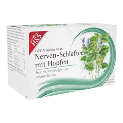 H&S Herbatka na nerwy i na sen z workiem filtrującym chmielowym, 20X1,5 g H&S Herbatka na nerwy i na sen z workiem filtrującym chmielowym, 20X1,5 g