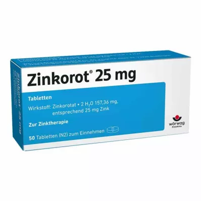 Zinkorot 25 mg tabletki z dużą dawką cynku, 50 szt Zinkorot 25 mg tabletki z dużą dawką cynku, 50 szt