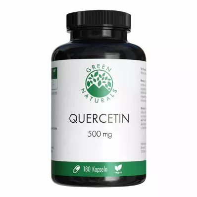 Green Naturals Quercetin 500 mg kapsułki wysokodawkowe, 180 sztuk