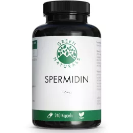 GREEN NATURALS Spermidine 1,6 mg kapsułki wegańskie, 240 szt