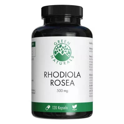 GREEN NATURALS Rhodiola Rosea 500 mg kapsułki o wysokiej dawce, 120 szt