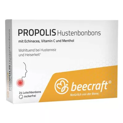 Cukierki na kaszel Beecraft Propolis, 24 szt Cukierki na kaszel Beecraft Propolis, 24 szt