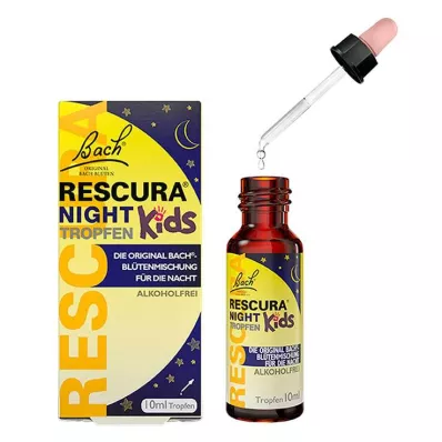 Bach Flowers Original Rescura Night Kids krople bezalkoholowe, 10 ml Bach Flowers Original Rescura Night Kids krople bezalkoholowe, 10 ml