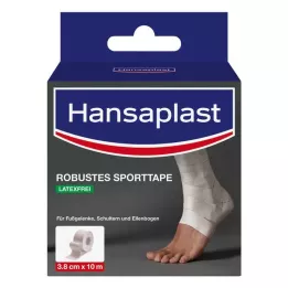 HANSAPLAST Wytrzymała taśma sportowa 3,8 cm x 10 m biała, 1 szt