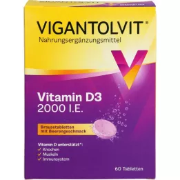VIGANTOLVIT 2000 j.m. witaminy D3 w tabletkach musujących, 60 szt