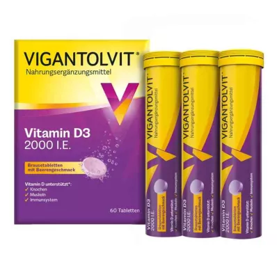 Vigantolvit 2000 tj. Tabletki musujące Witamina D3 (60 sztuk)